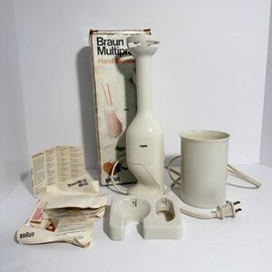 Vintage Braun Multipractic Hand Blender MR30 MR40 White Immersion Tested Works‎